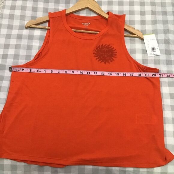 OLD Navy go dry crop muscle t-shirt  top camisole Large - Picture 6 of 9